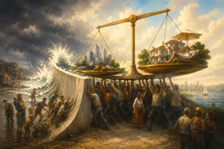 The Price of Adaptation: Who Pays to Protect the Economy?