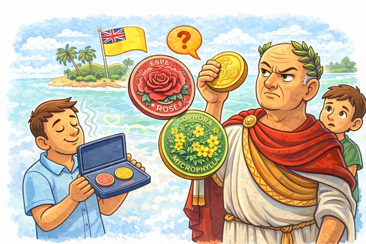 A Coin Puzzle from a Tiny Country