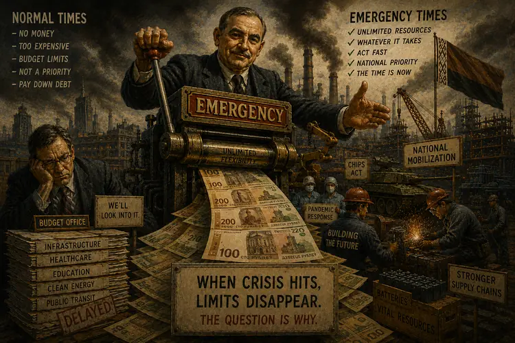 Mobilization Economics: Why Governments Always Discover Unlimited Money During Emergencies