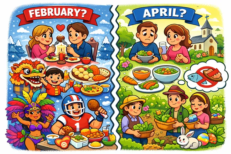 The Month When the World Eats the Least